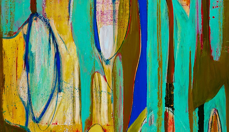 Malibu by Warren Hedgpeth – oil and encaustic painting on wood