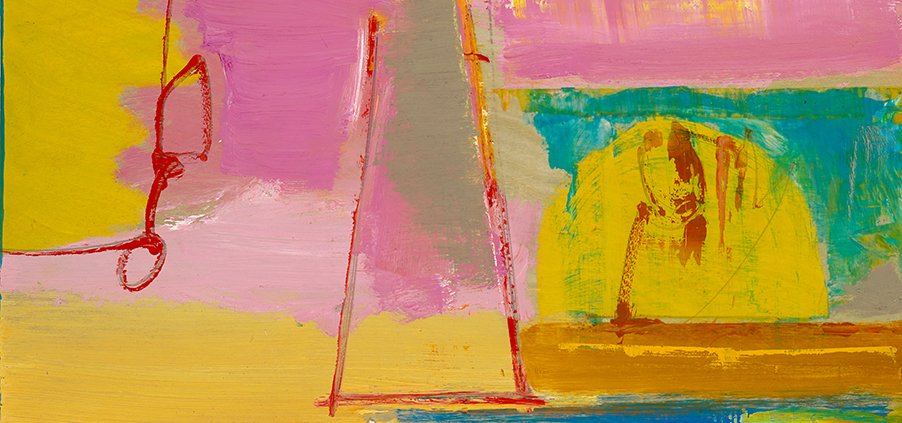 Ocean Rig by Warren Hedgpeth – oil and encaustic painting on wood