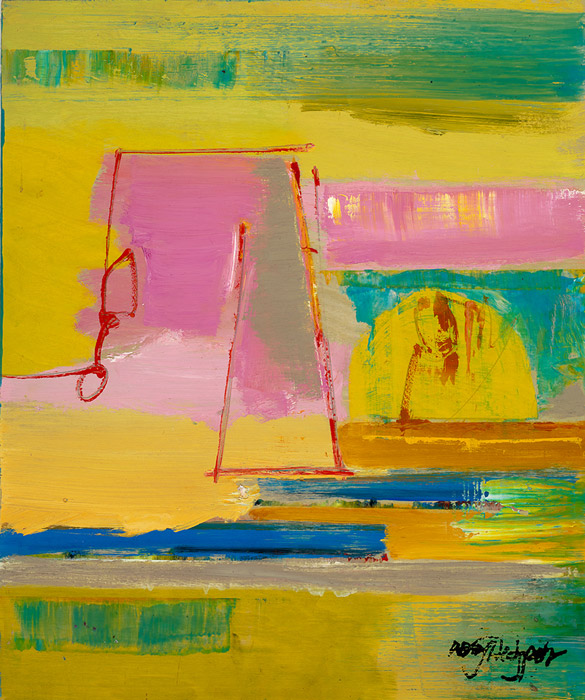 Ocean Rig by Warren Hedgpeth – oil and encaustic painting on wood