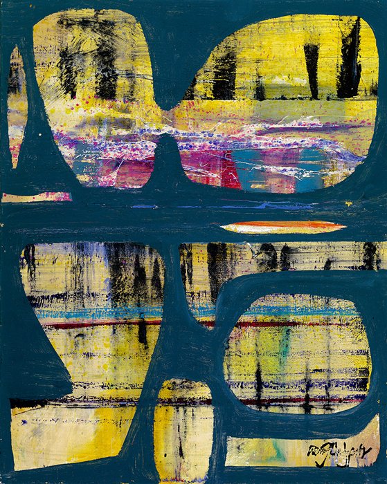 Pipe Dream by Warren Hedgpeth – oil, latex and encaustic painting on canvas