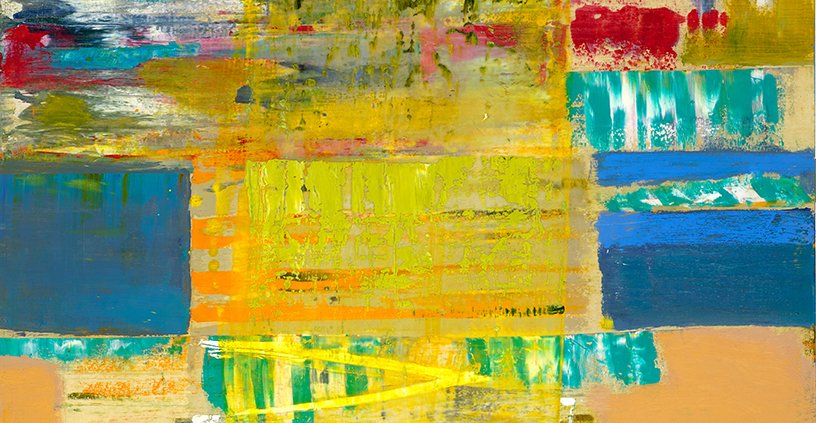 Reconciliation by Warren Hedgpeth – oil and encaustic painting on wood