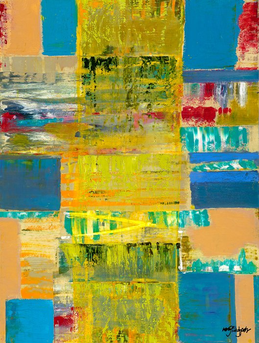 Reconciliation by Warren Hedgpeth – oil and encaustic painting on wood