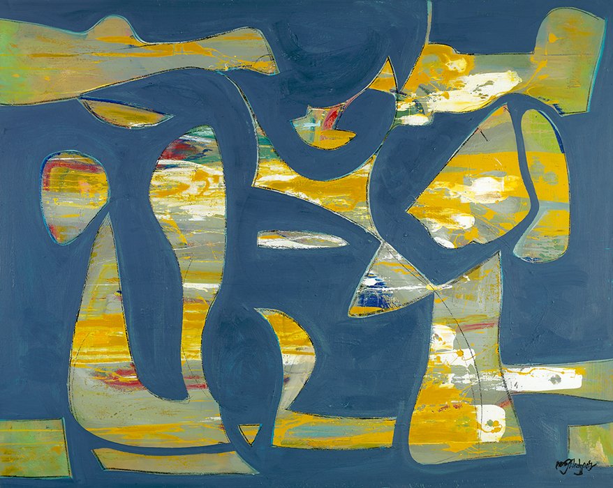 Choros by Warren Hedgpeth – oil and acrylic painting on canvas