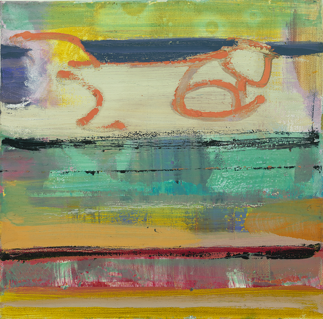 Sea and Shore by Warren Hedgpeth – oil and encaustic painting on wood