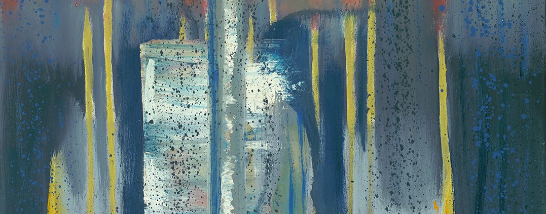 Water Drop by Warren Hedgpeth – oil and encaustic painting on canvas