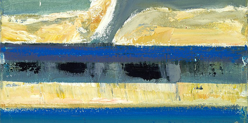 Wave Crest by Warren Hedgpeth – oil and encaustic painting on canvas