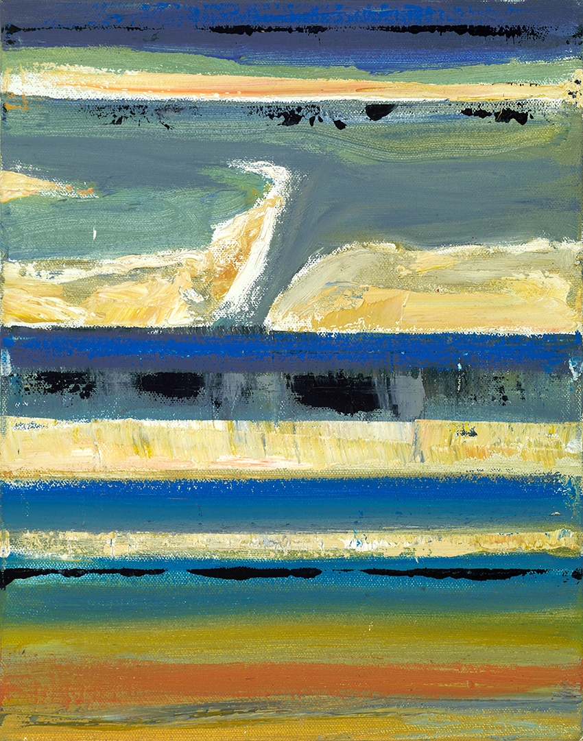 Wave Crest by Warren Hedgpeth – oil and encaustic painting on canvas