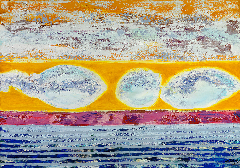 Red Tide by Warren Hedgpeth – oil and encaustic painting on canvas